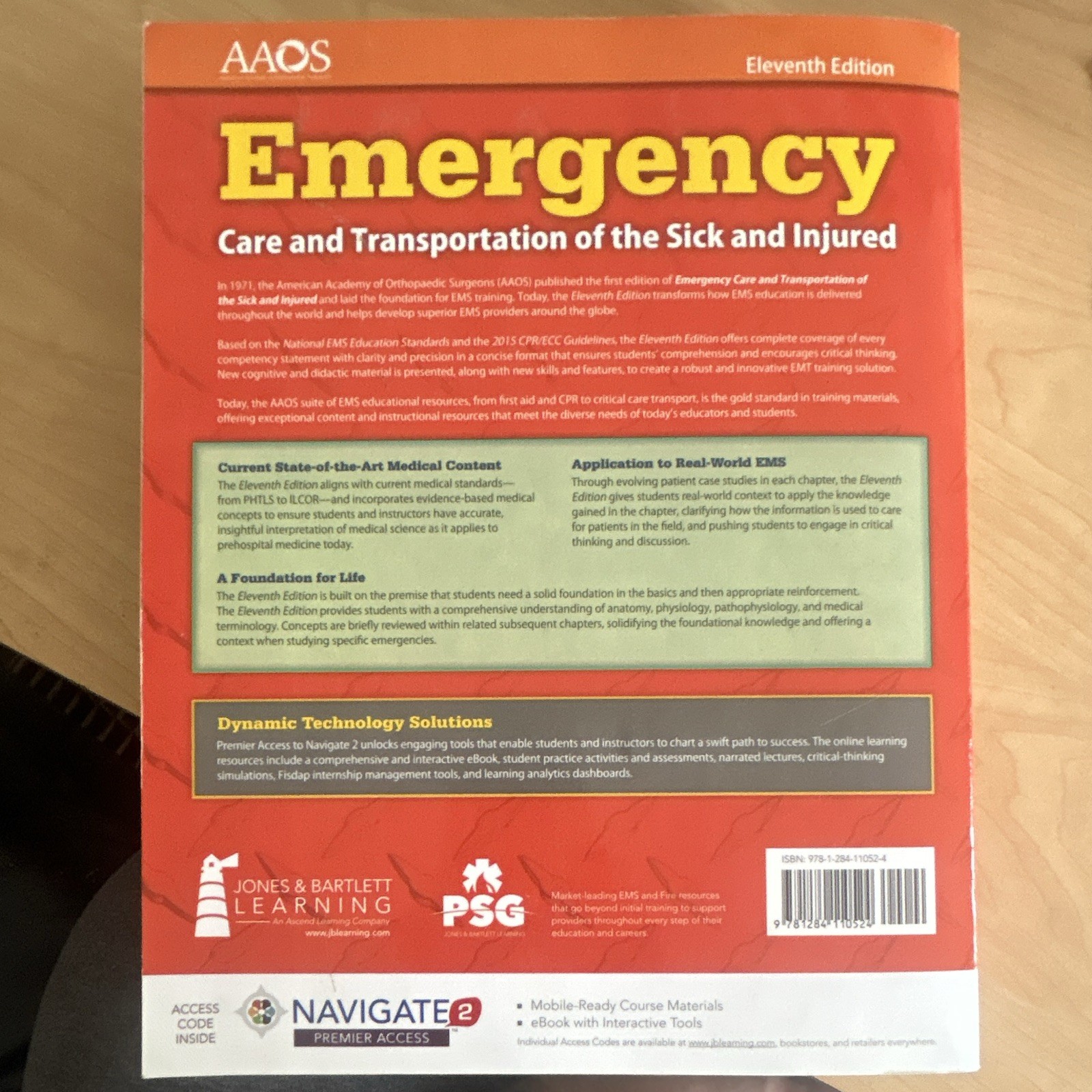 AAOS Emergency Care & Transportation of the Sick and Injured 11th Ed 2017 PB