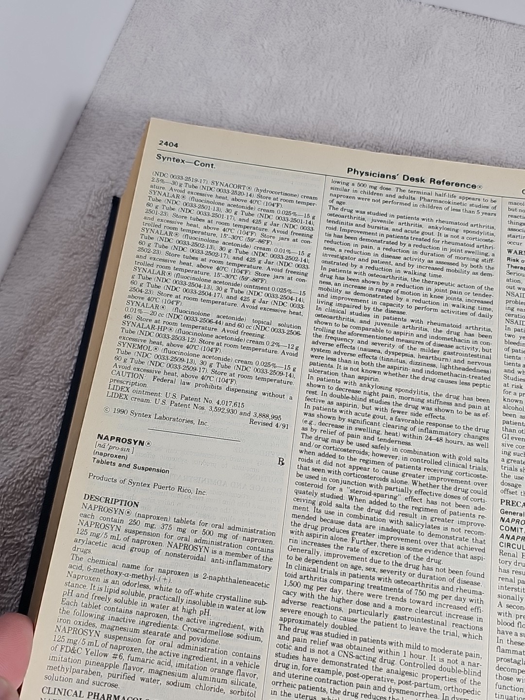 Vintage Medical Books Physicians’ Desk Reference PDR Edition 47 1993 Hardcover