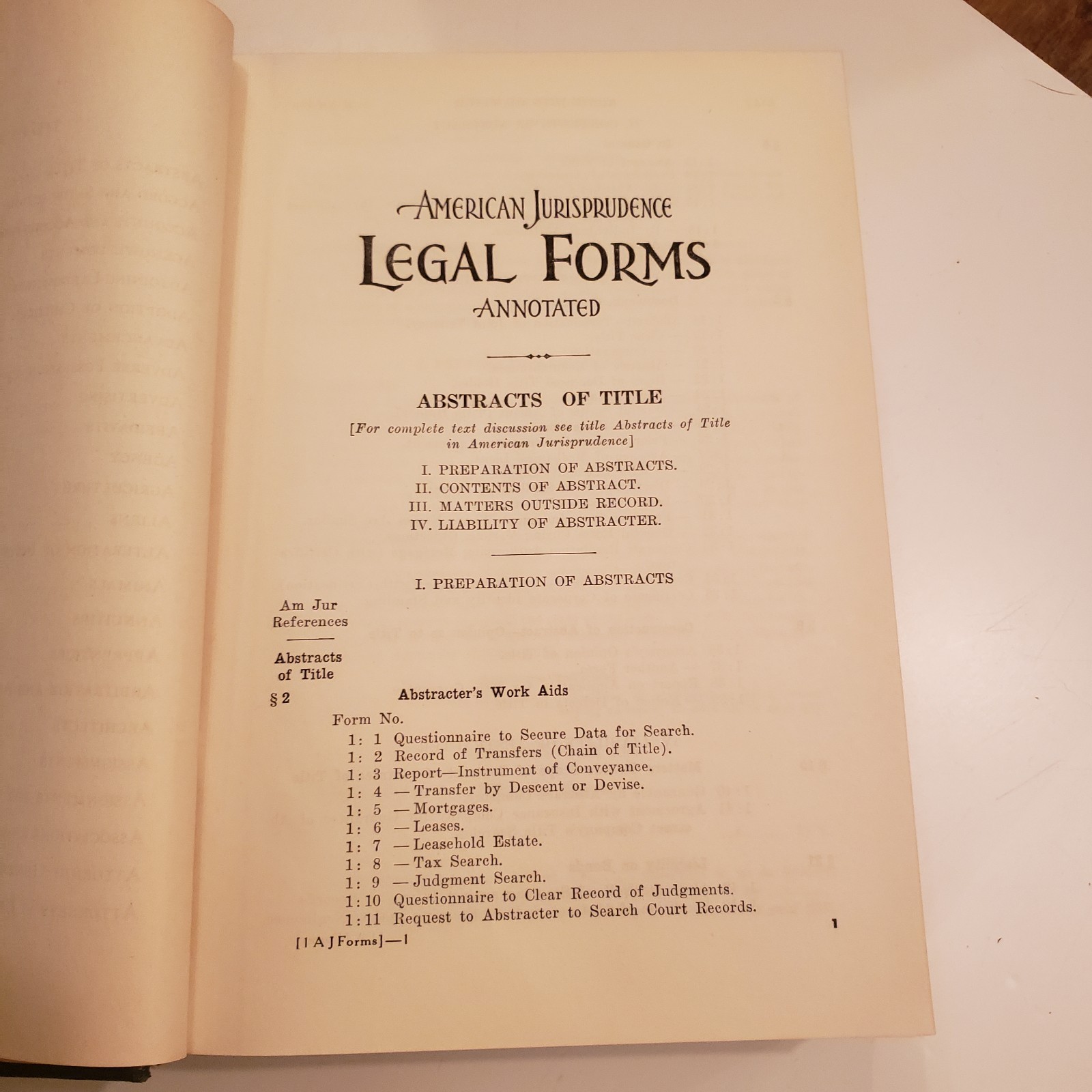 Complete Set American Jurisprudence Legal Forms Annotated State/Fed Volumes Vtg