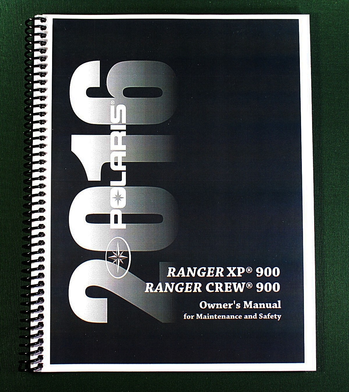 2016 Polaris Ranger Crew 900 Owner’s Manual: 119 Pages & Protective Covers!