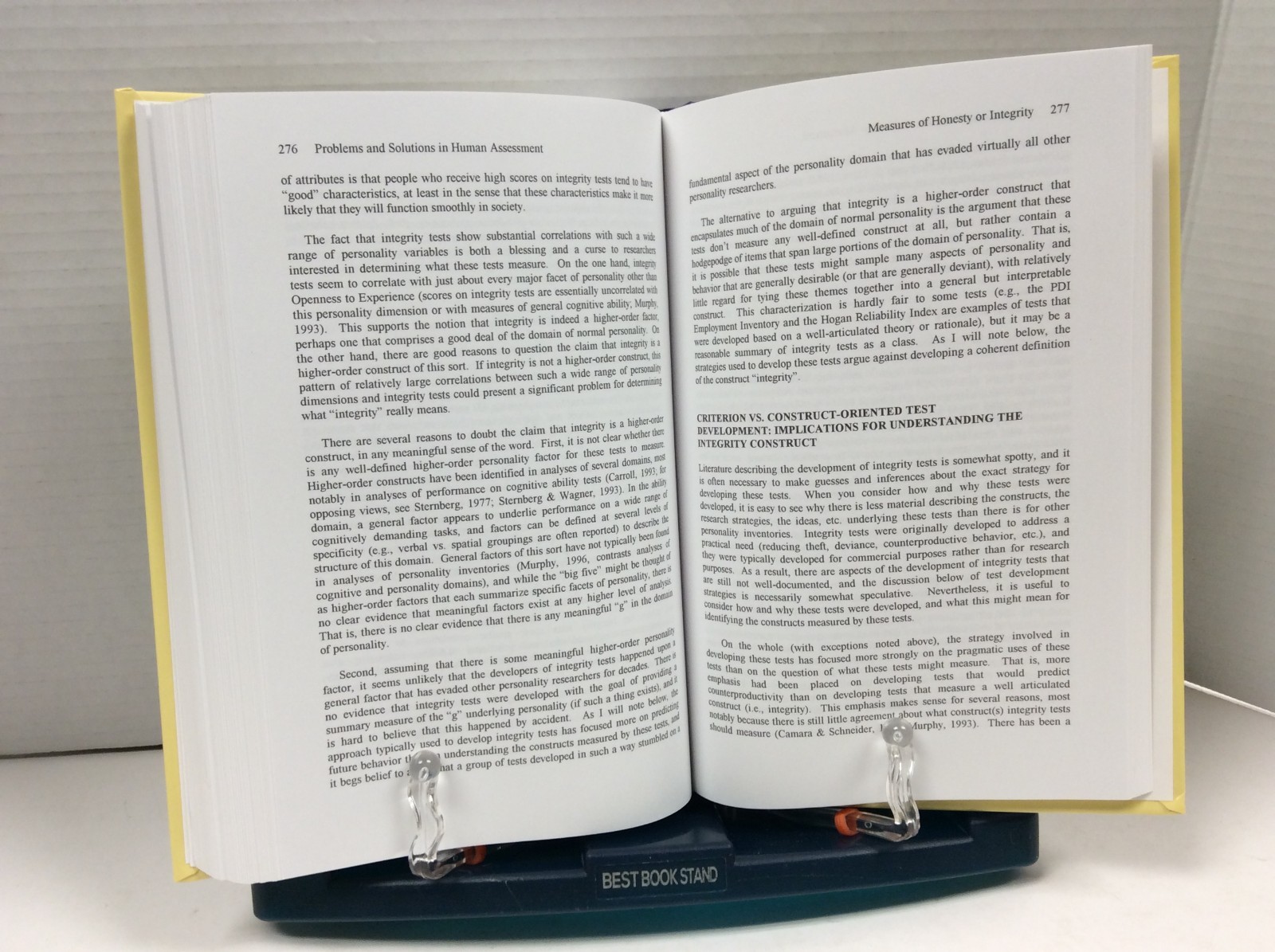PROBLEMS AND SOLUTIONS IN HUMAN ASSESSMENT Goffin & Helmes HC 2000