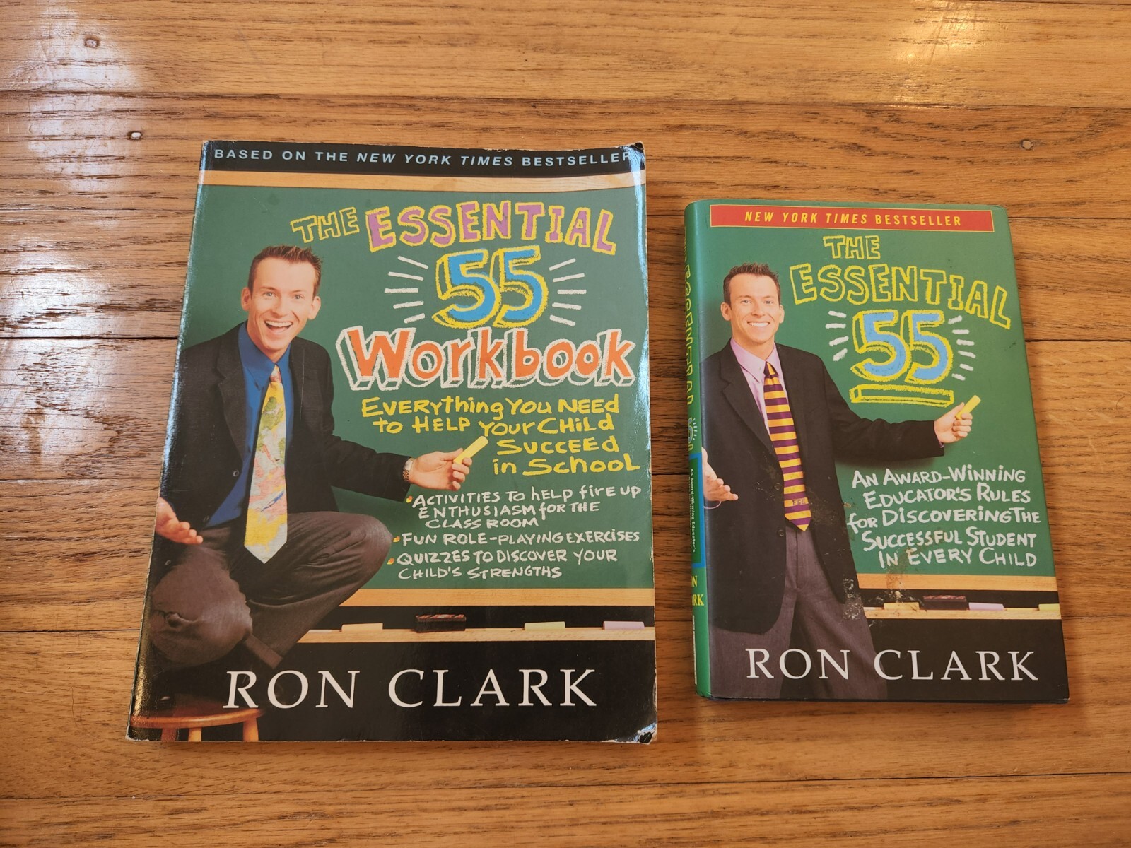 Ron Clark SIGNED The Essential 55 Workbook AND Book First Editions 2 COAs
