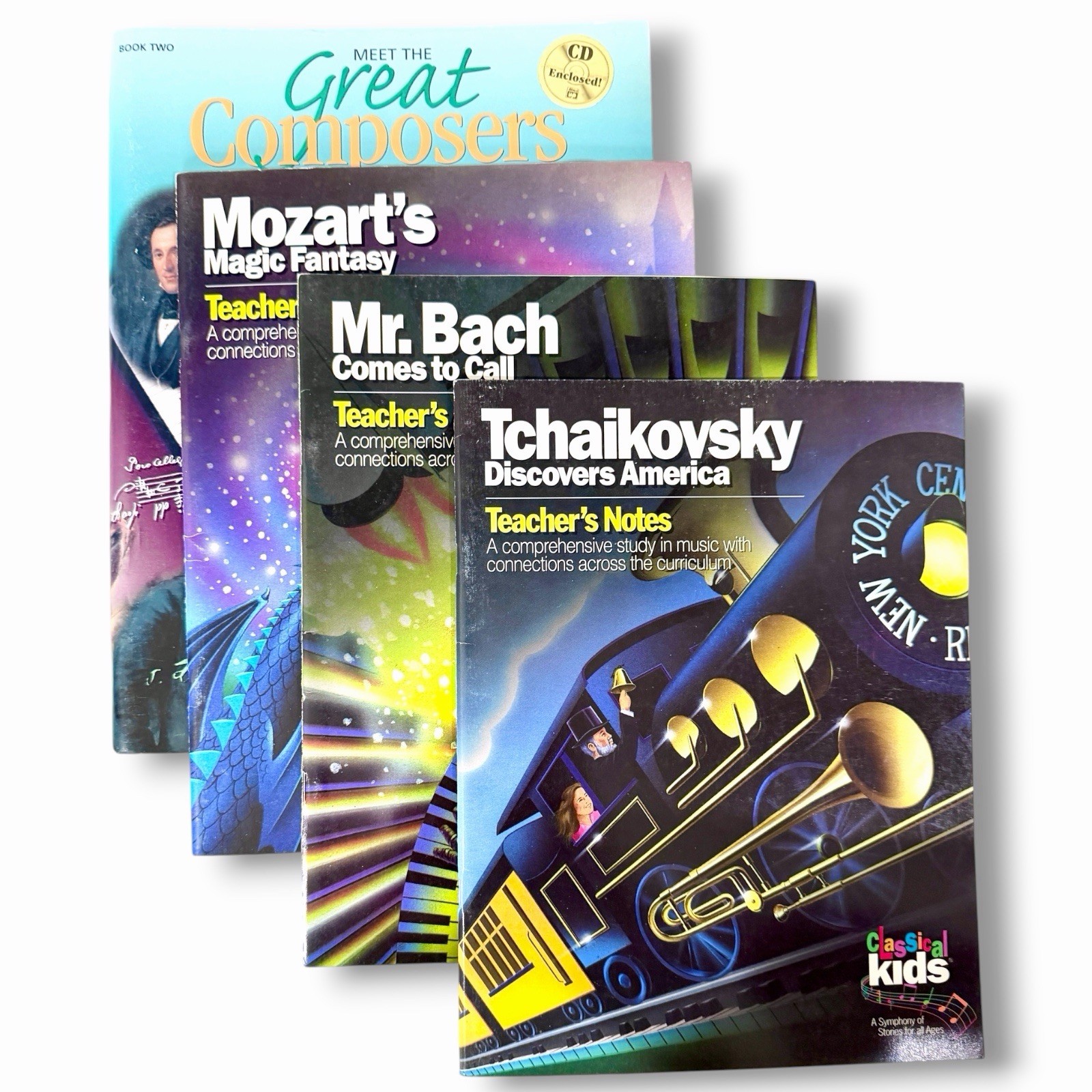 Classical Kids Series Teacher’s Notes Homeschooling Lot of FOUR Music Books w CD