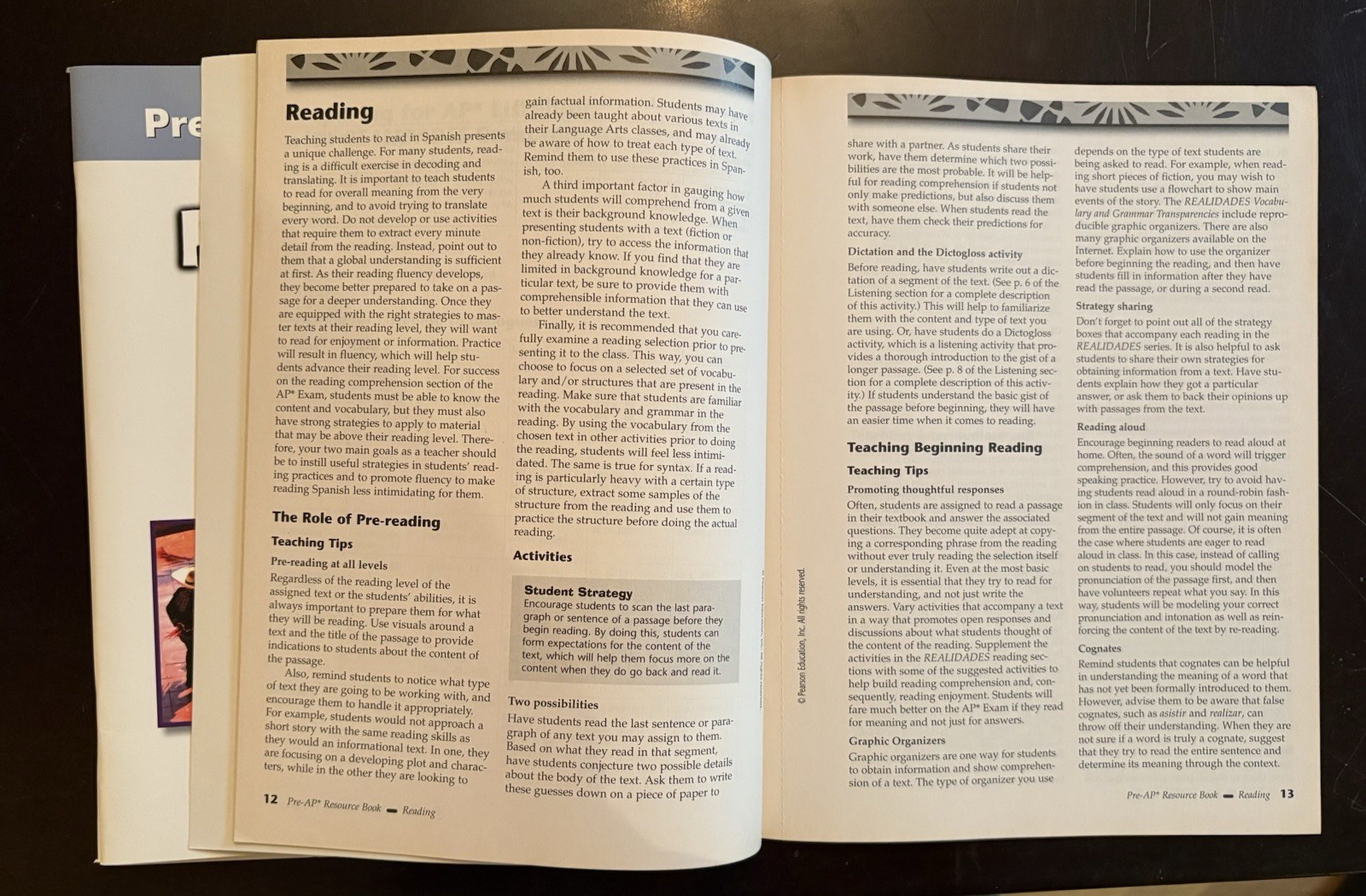 Prentice Hall Realidades Pre-Spanish and Pre-AP Spanish Workbooks