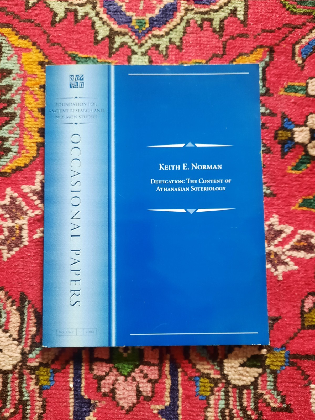 Deification: The content of Athanasian soteriology (Occasional papers) LDS book