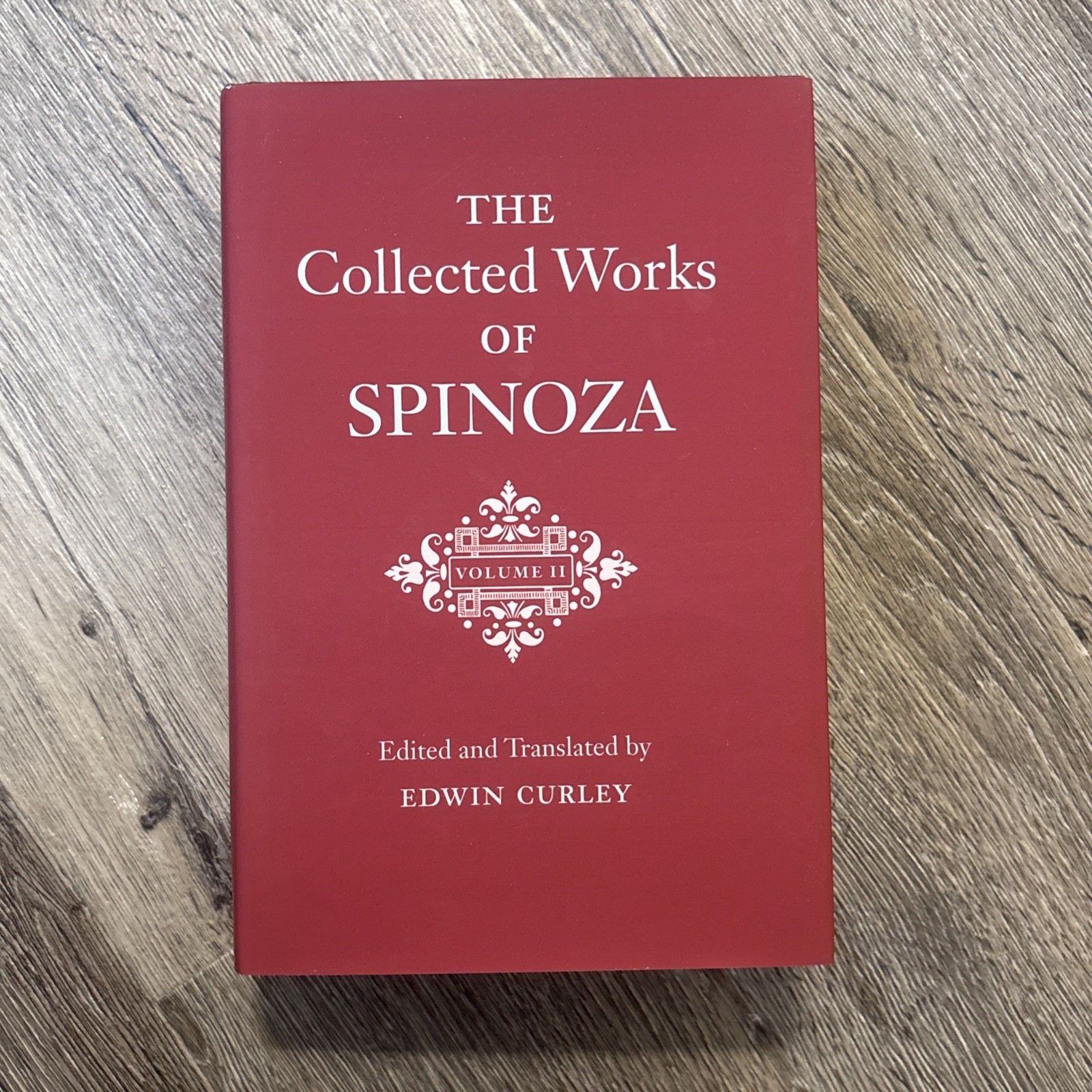 The Collected Works of Spinoza, Volume I & II Philosophy Lot of 2 Edwin Curley