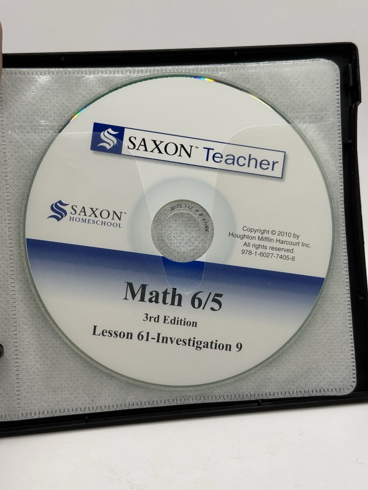 Saxon Math 6/5 Homeschool Kit: Student Textbook/Solutions Manual/Test CDs 3rd Ed