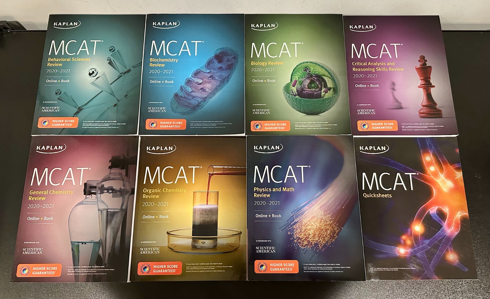 Kaplan MCAT Complete 7-Book Subject Review + Quicksheets 2020-2021 Box Set
