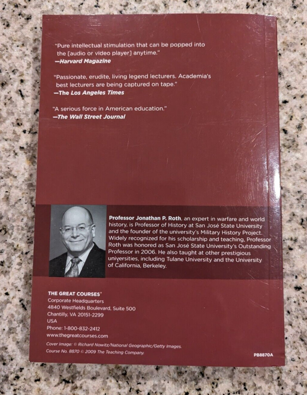The Great Courses War and World History Guide Book only