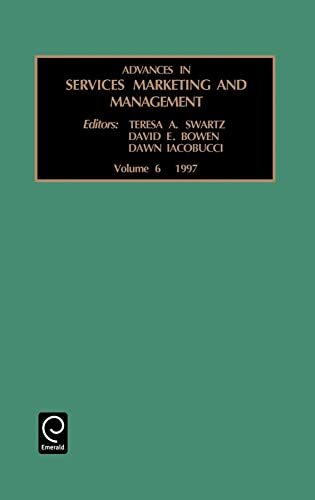 Bowen – Advances in Services Marketing and Management – New hardback o – X555z