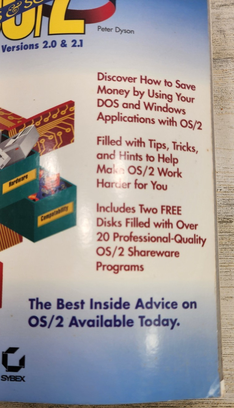 Os/2 Secrets & Solutions Covers Versions 2.0 and 2.1 Peter Dyson 2021 No Disk