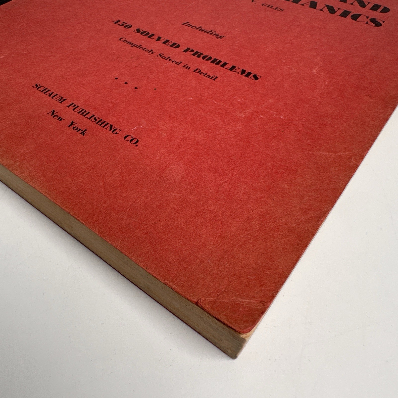 Vtg Schaums Hydraulics & Fluid Mechanics Giles 1956 Early Edition Engineering
