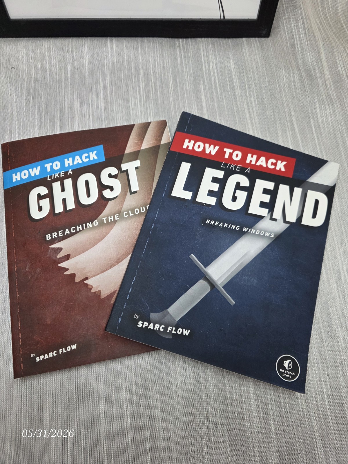 How to Hack Like a Ghost & Like a Legend Book Lot Sparc Flow No Starch Press