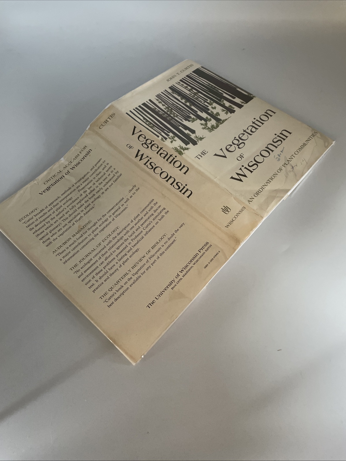 Vegetation of Wisconsin: Ordination of Plant Communities. Curtis HCDJ 1978
