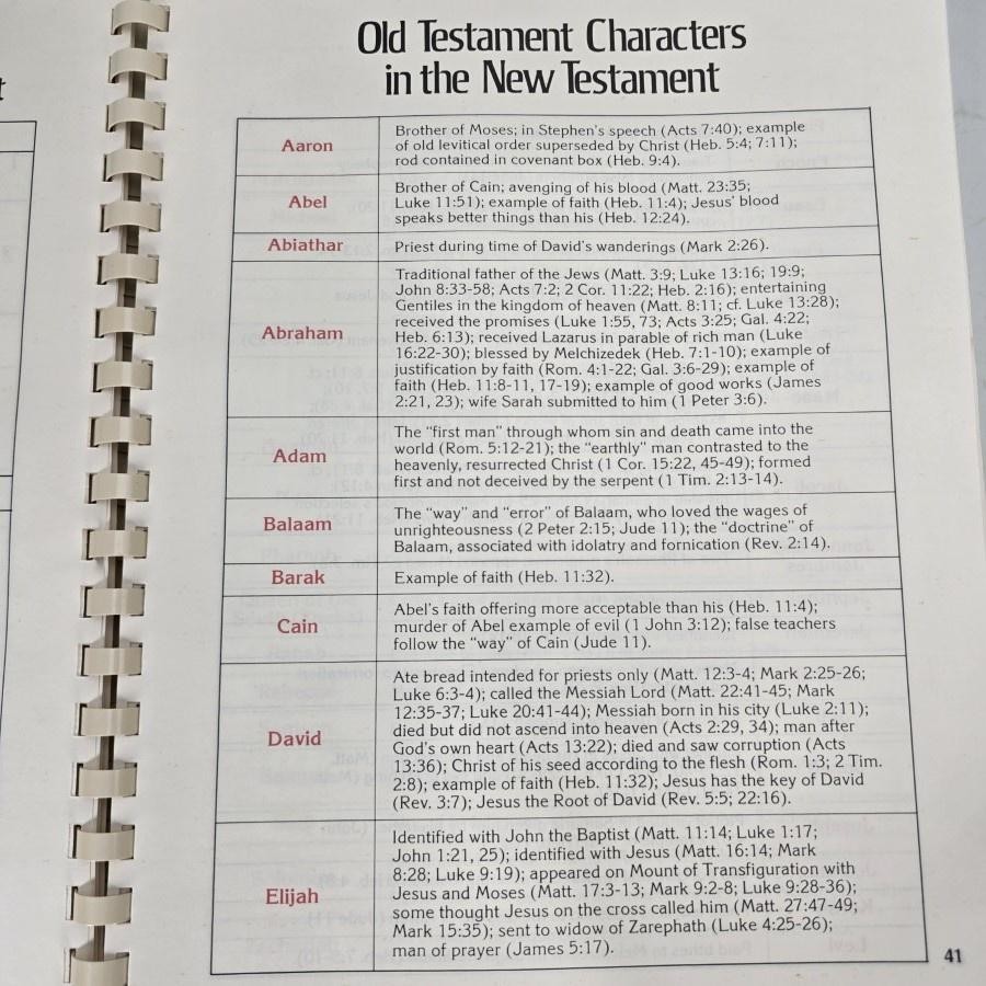Chronological & Background Charts New Testament Wayne House Spiral Book Vtg