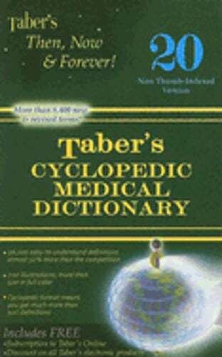 Taber’s Cyclopedic Medical Dictionary by MD Venes, Donald: Used