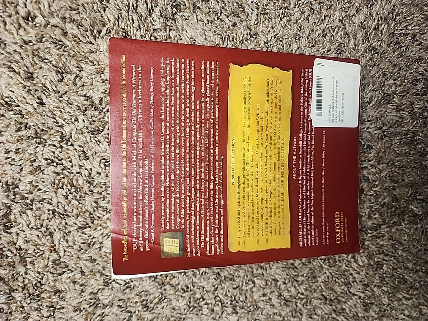The Old Testament A Historical and Literary Introduction Michael Coogan