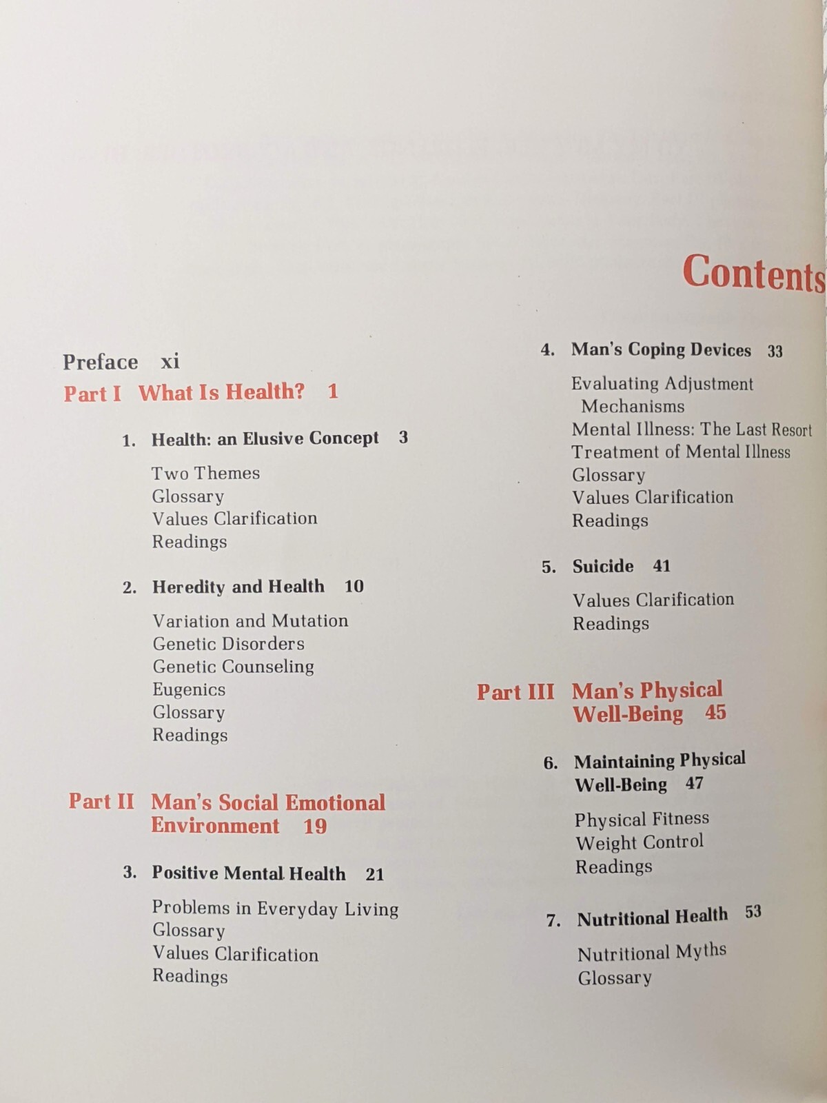 The Concept Of Health 2nd Edition (1973) Donald Read, Vintage Textbook
