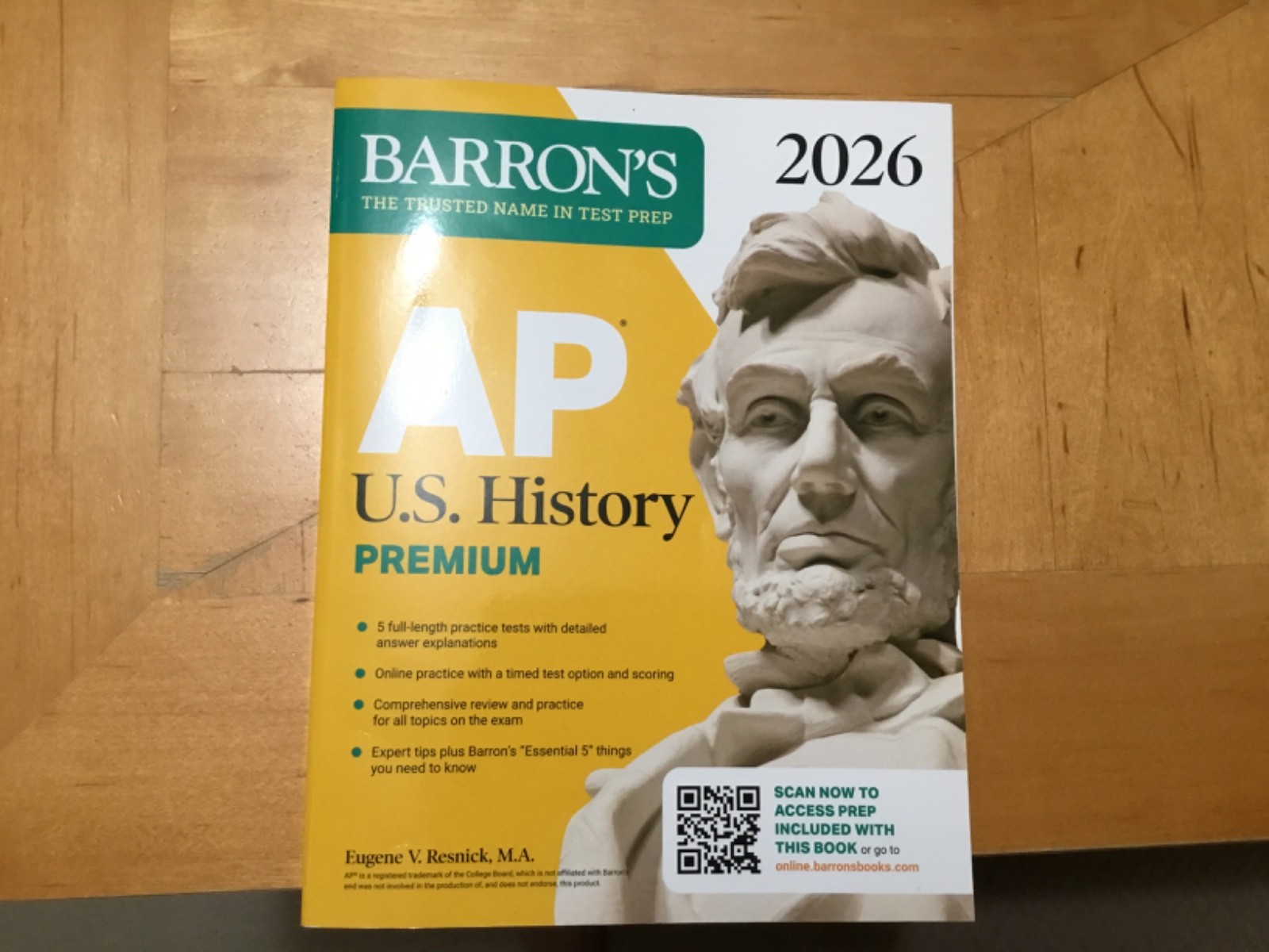 AP U.S. History Premium, 2026: Prep -Paperback, by Resnick M.A.Eugene VERY GOOD