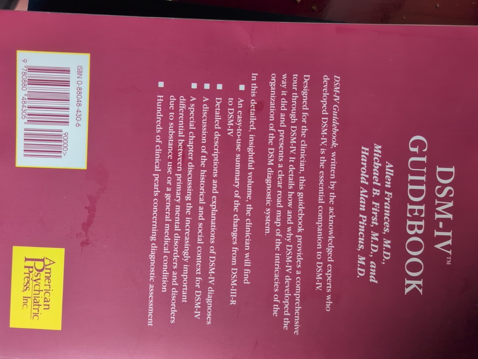 Diagnostic and Statistical Manual of Mental Disorders : DSM-IV Hcdj & Guidebook