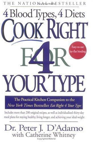 Cook Right 4 Your Type: The Practical Kitchen – 9780425173299, paperback, DAdamo