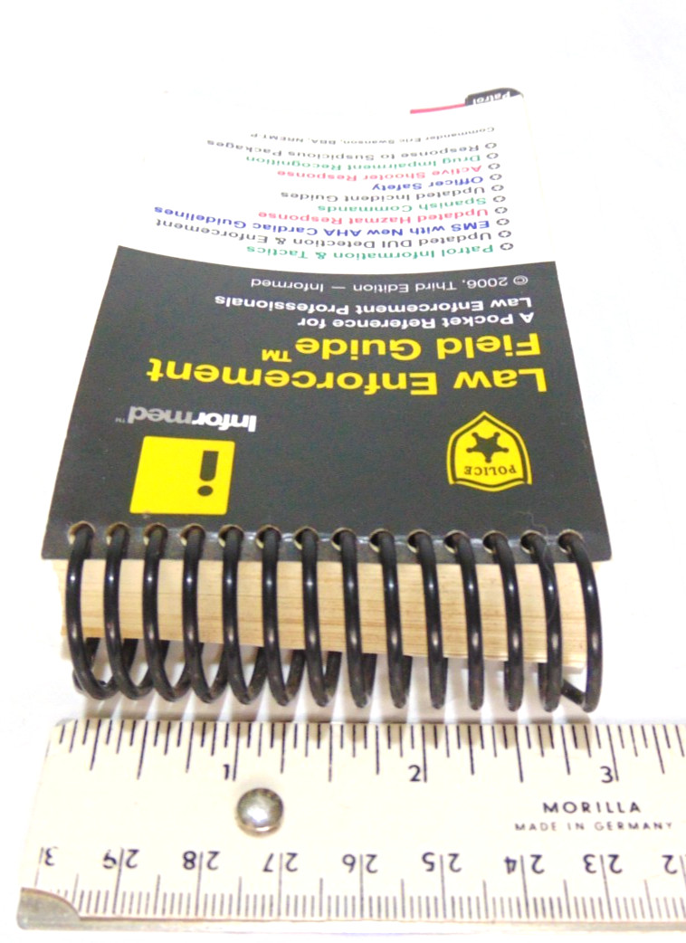 LAW ENFORCEMENT FIELD GUIDE By Informed & Eric Swanson Spiral pocket size