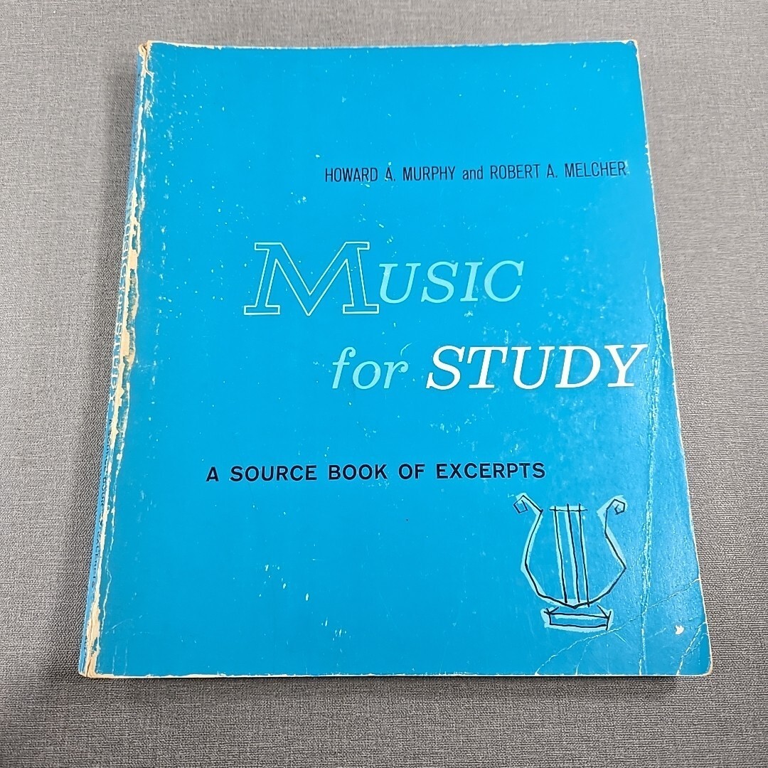 Music For Study A Source Book Of Excerpts Murphy & Melcher Vintage Songbook