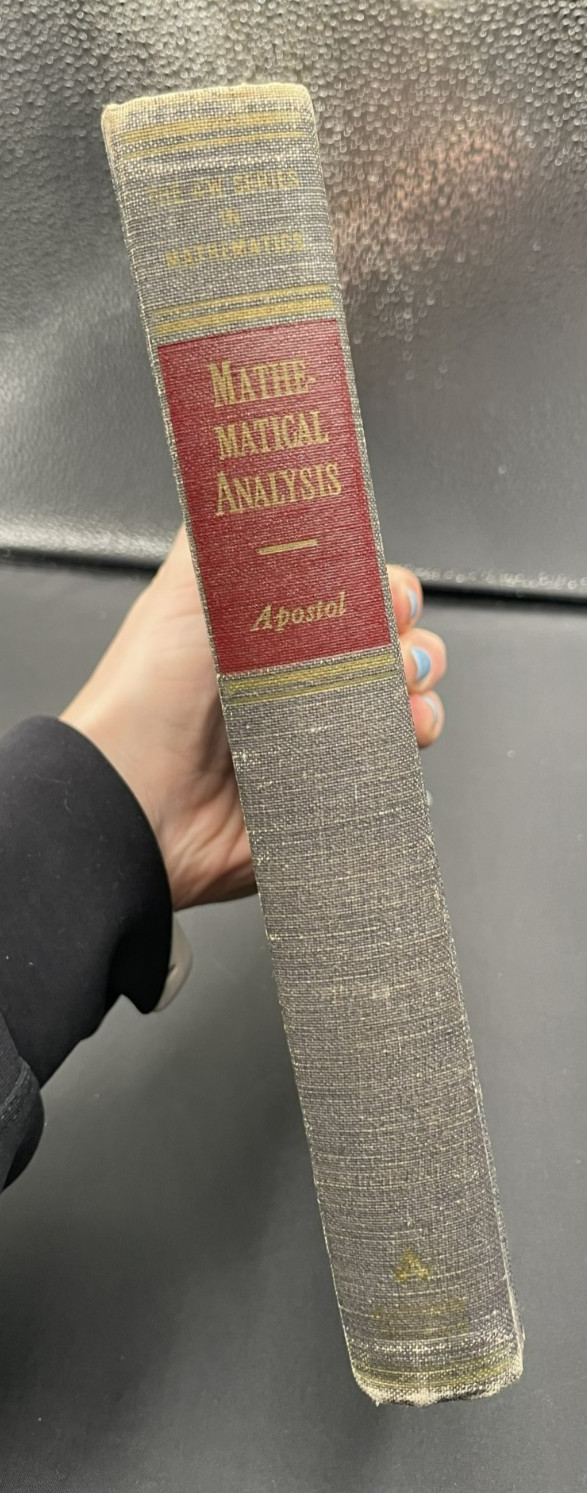 Mathematical Analysis A Modern Approach Tom Apostol 1957 1st Edition Hardcover H