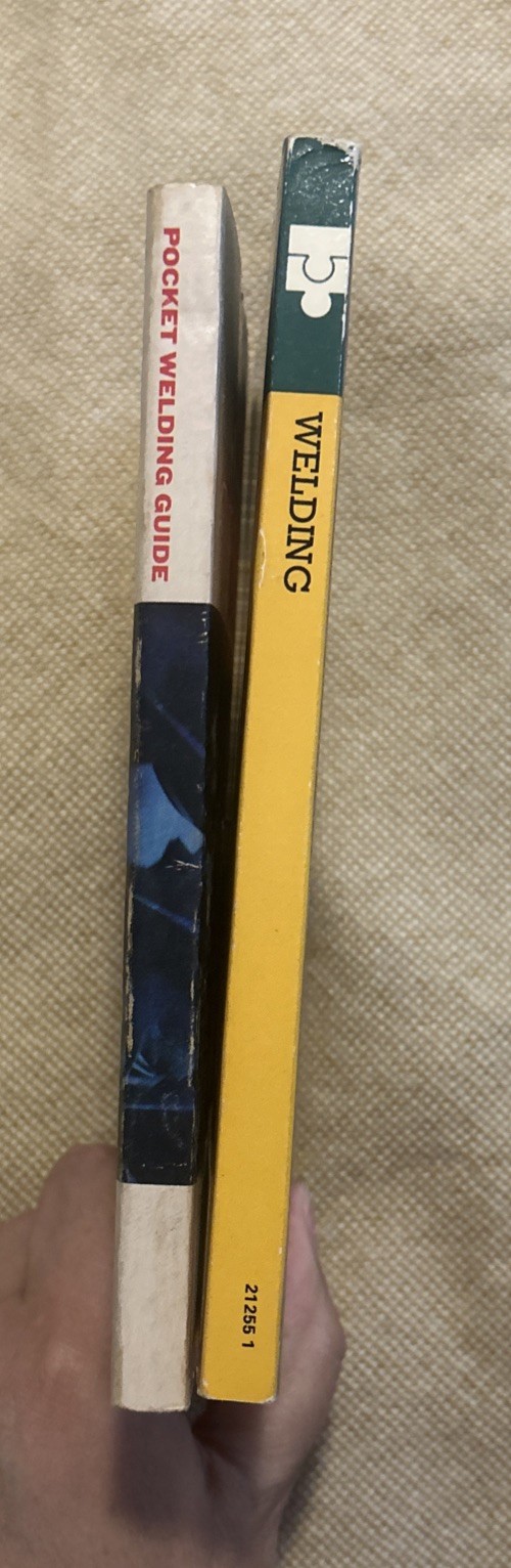 VTG Lot of 2 Welding Books Pocket Welding Guide & Teach Yourself Books Welding