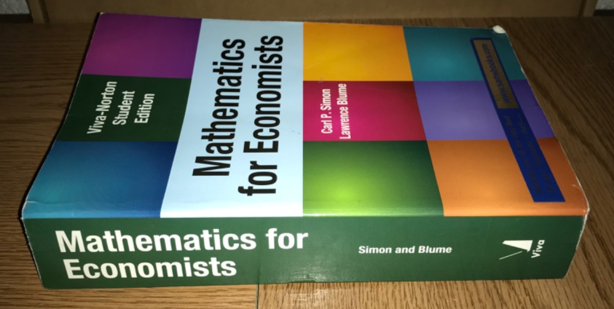 MATHEMATICS FOR ECONOMISTS BOOK VIVA NORTON STUDENT EDITION TEXTBOOK CARL SIMON