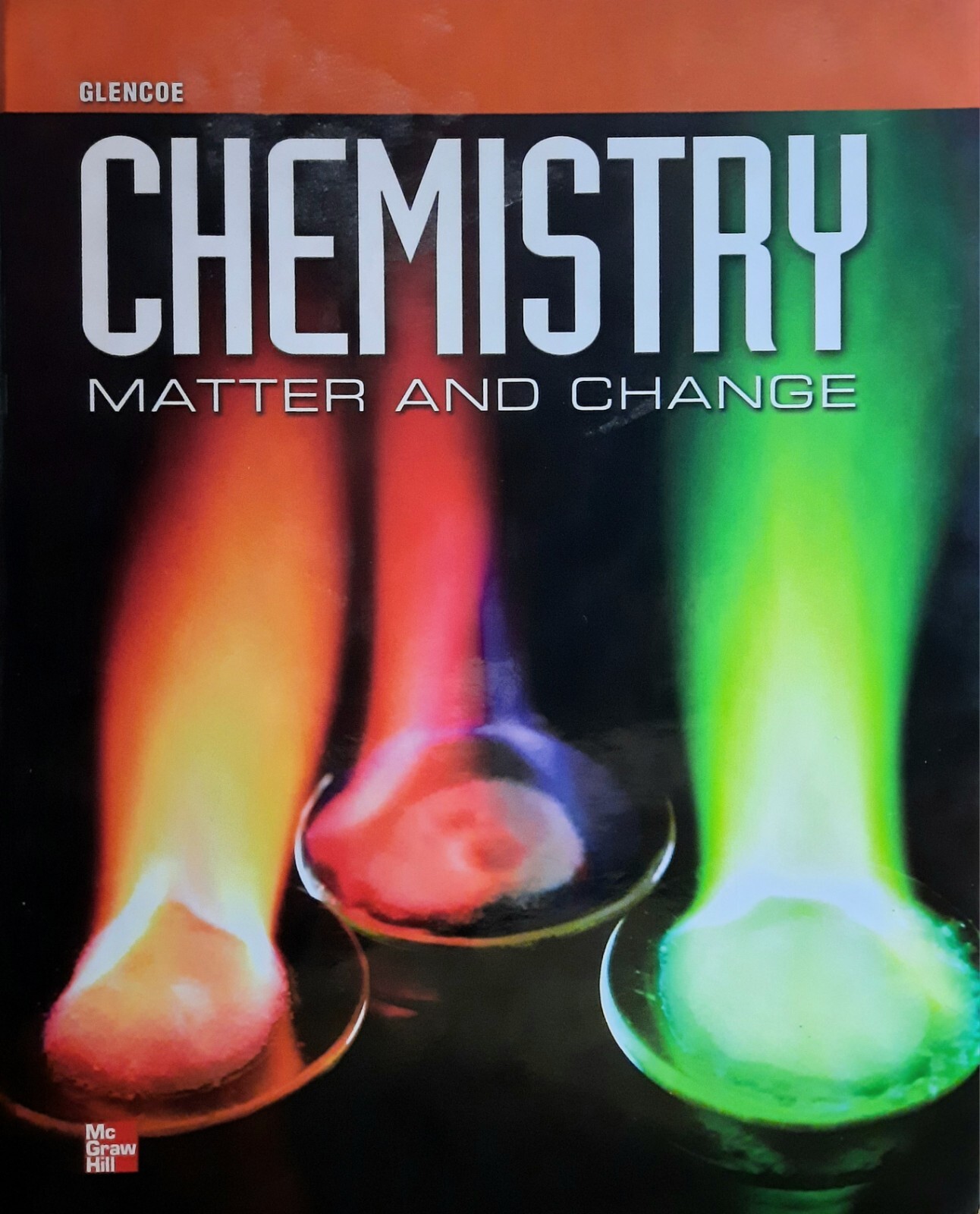 CHEMISTRY: MATTER AND CHANGE. Hardcover Textbook 1,051 pages (2013)