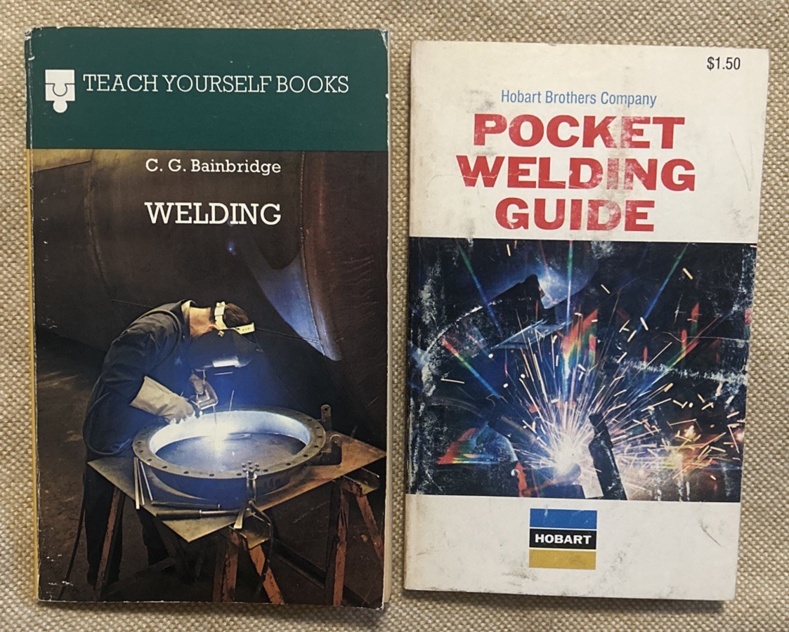 VTG Lot of 2 Welding Books Pocket Welding Guide & Teach Yourself Books Welding