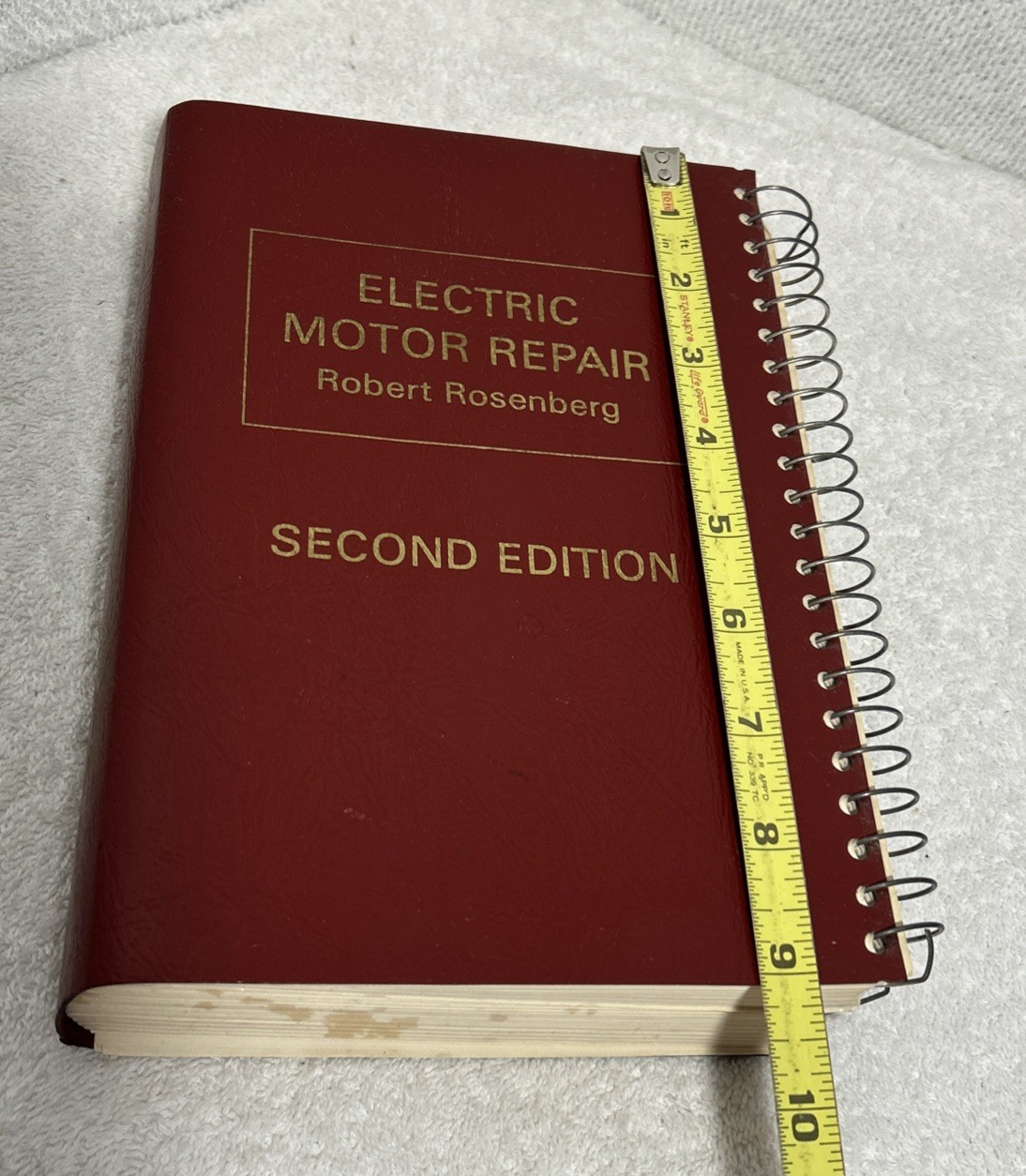 Electric Motor Repair Robert Rosenberg Book Second Edition Double Sided Spiral