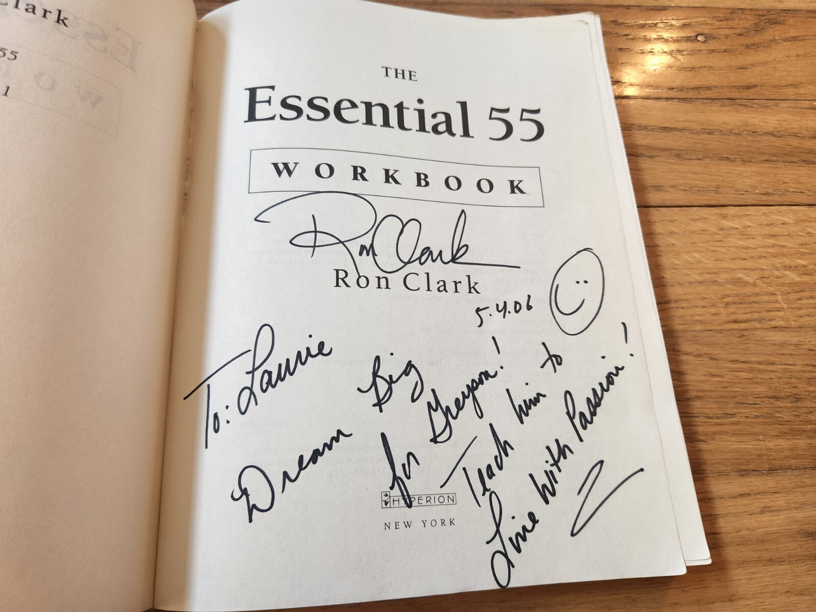 Ron Clark SIGNED The Essential 55 Workbook AND Book First Editions 2 COAs