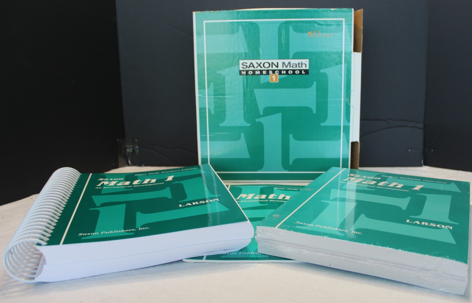 SAXON Math HOMESCHOOL 1 Complete Curriculum Kit Home Study Manual & Workbooks