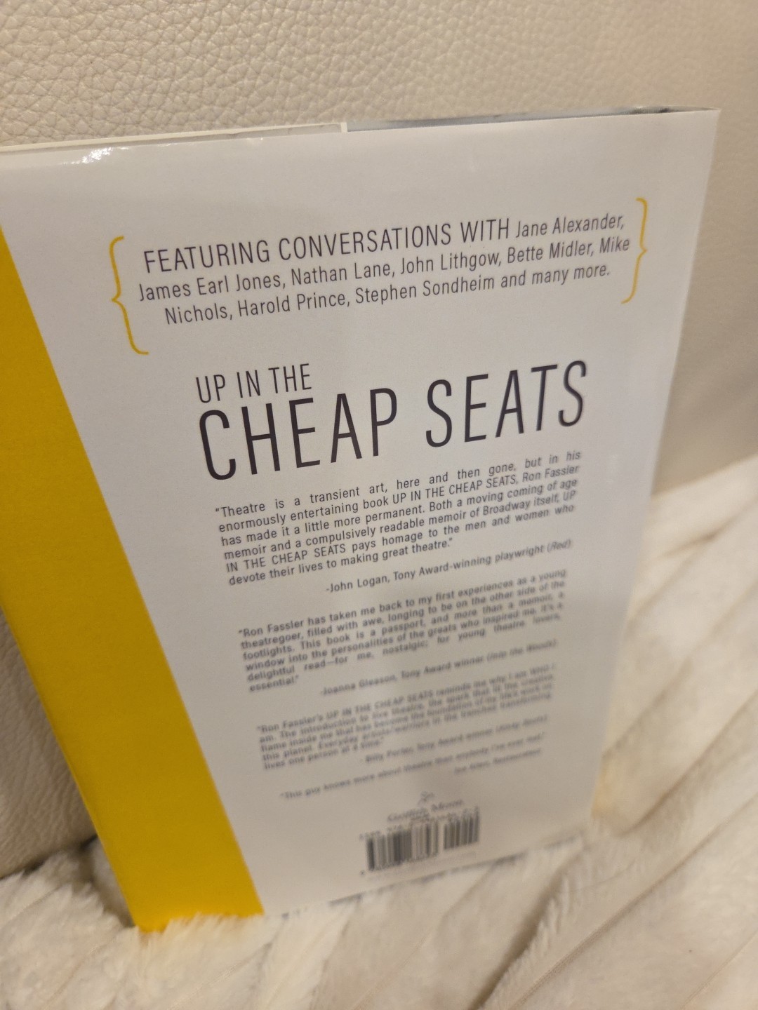 Up in the Cheap Seats : A Historical Memoir of Broadway Signed by Ron Fassler