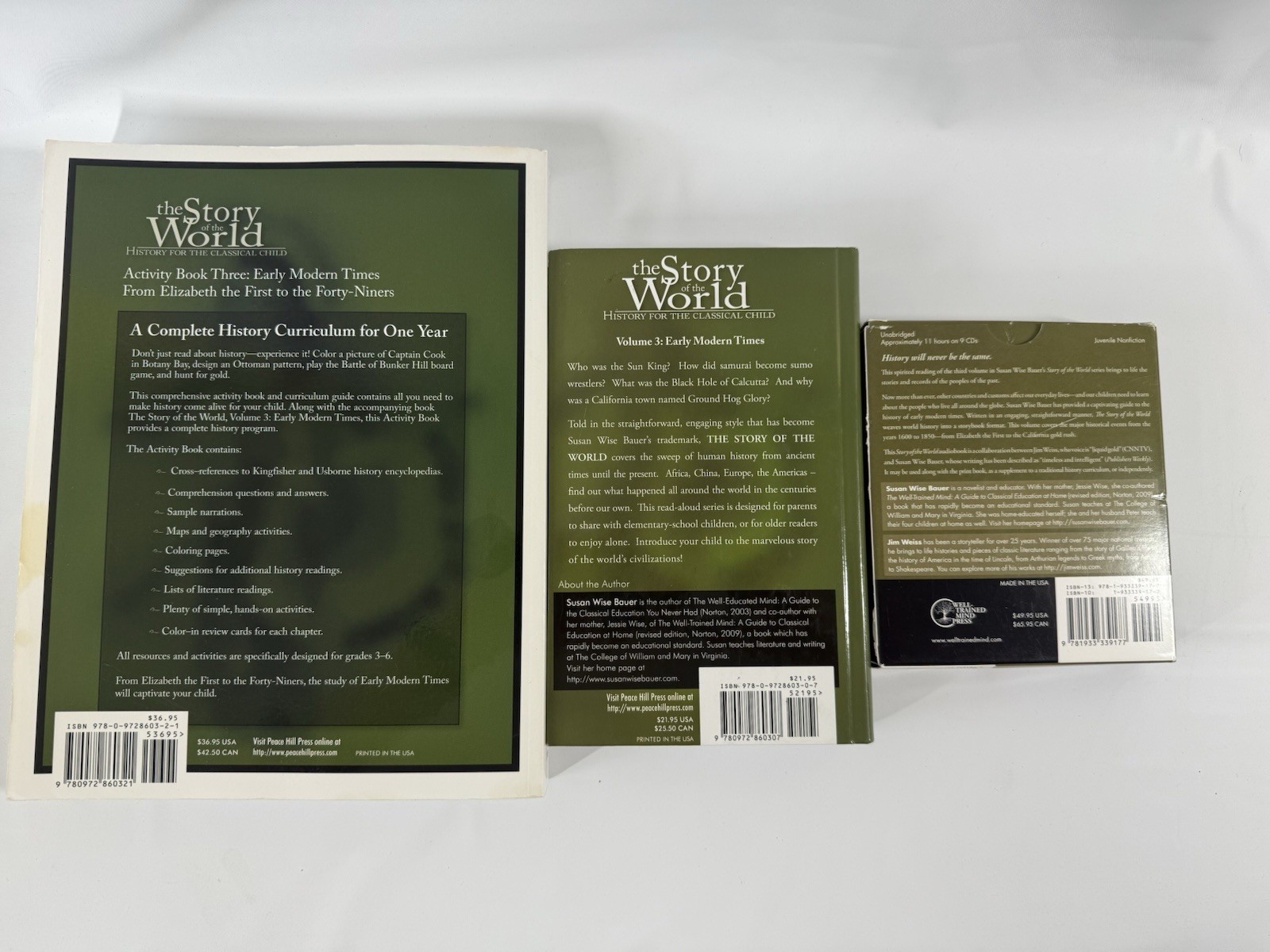 Story of the World Susan Wise Bauer Vol 3 Early Modern Times Text CDs Activity