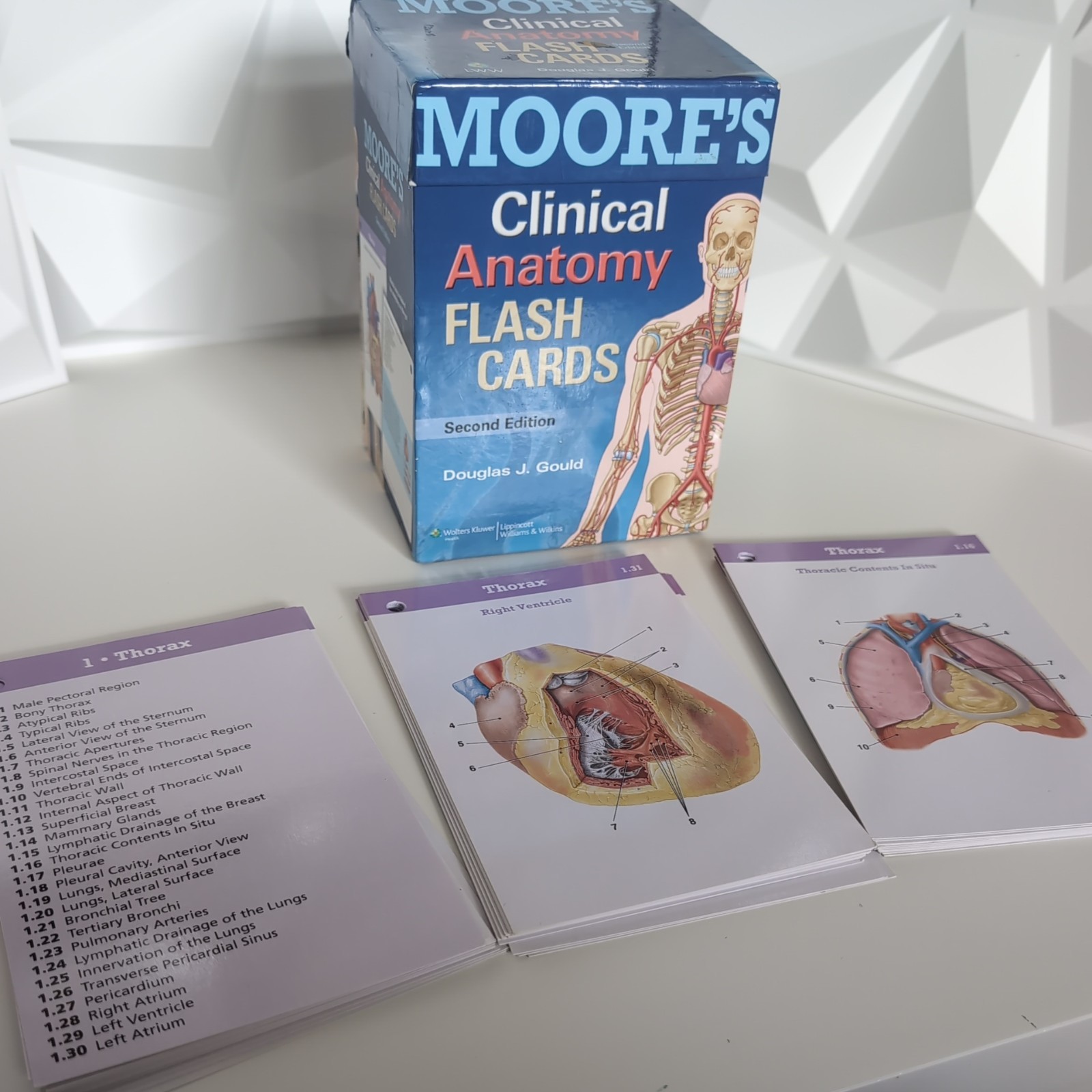 Moore’s Clinical Anatomy Flash Cards 2nd Edition by Gould PhD Douglas J.