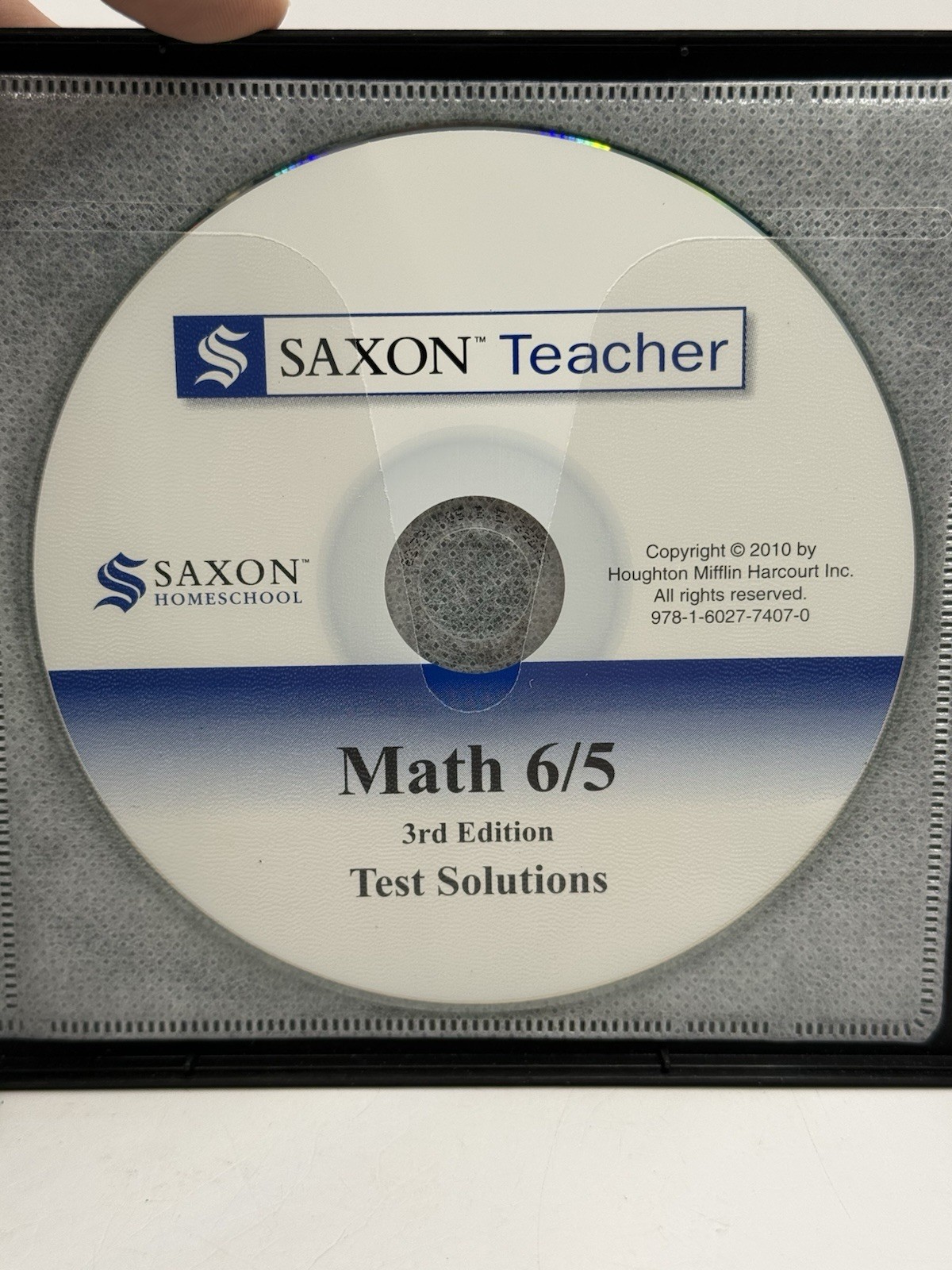 Saxon Math 6/5 Homeschool Kit: Student Textbook/Solutions Manual/Test CDs 3rd Ed
