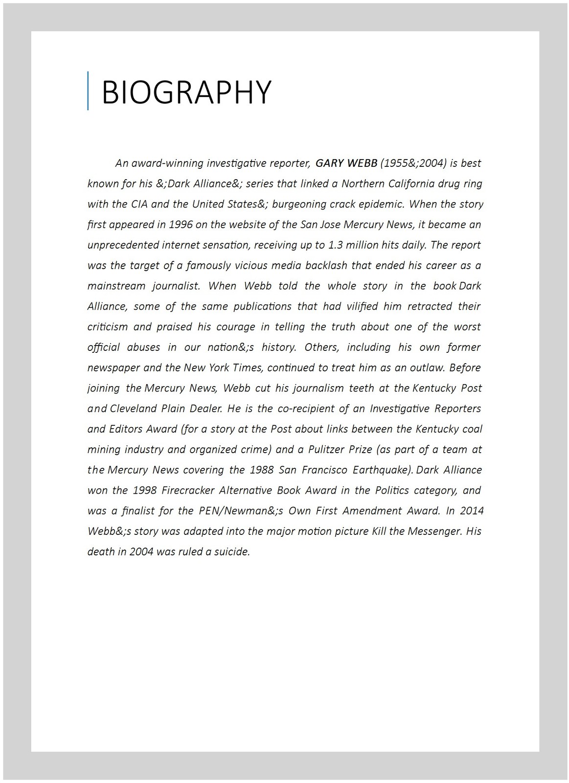 Dark Alliance : The CIA, the Contras, and the Crack Cocaine Explosion, Paperb…
