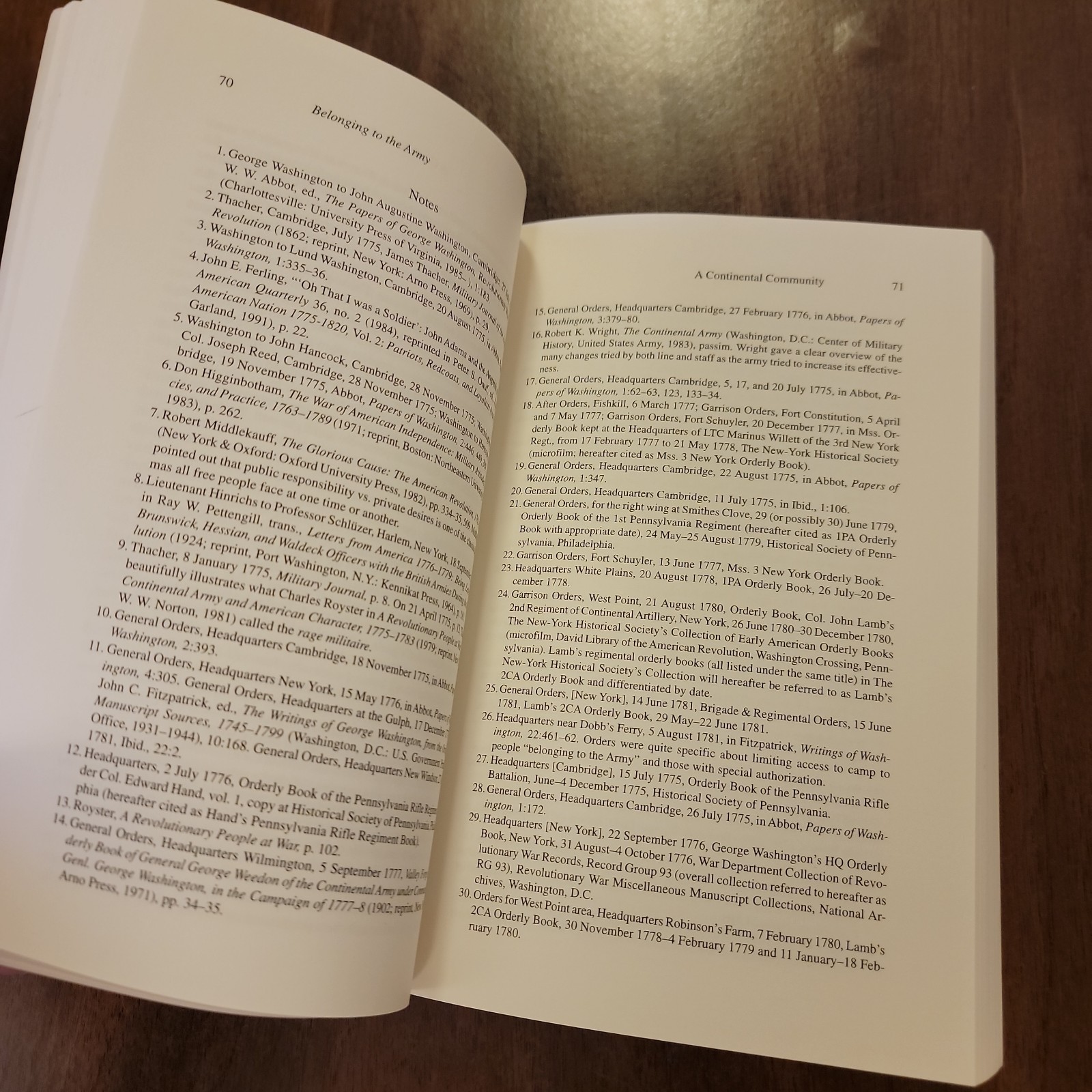 Belonging to the Army: Camp Followers and Community during the American Revoluti