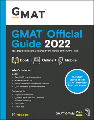 GMAT Official Guide 2022: Book + Online Question Bank – Paperback – GOOD