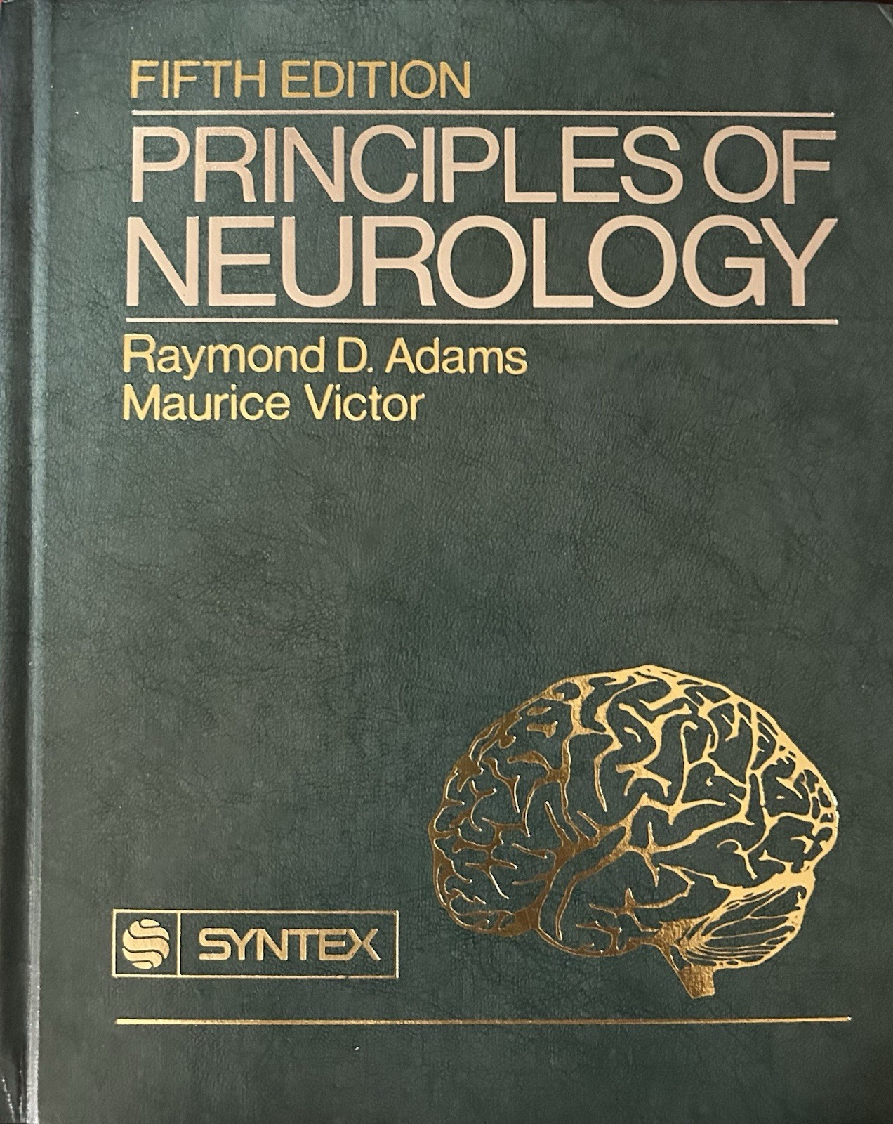 Vintage Principles Of Neurology. 5th Edition by Raymond D. Adams. Hardcover Book