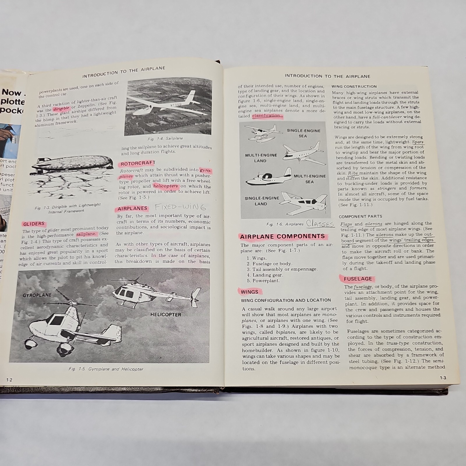 Jeppesen Sanderson Private Pilot Manual Training Aviation Flying 1981 Hardcover
