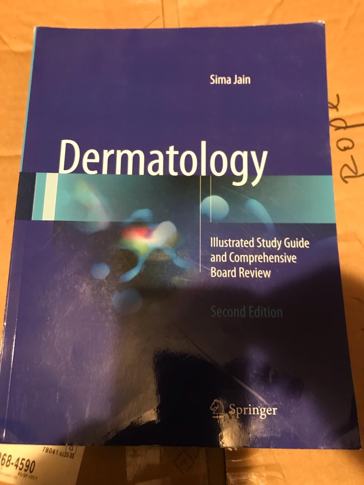 Dermatology: Illustrated Study Guide and – Paperback, by Jain Sima – Very Good