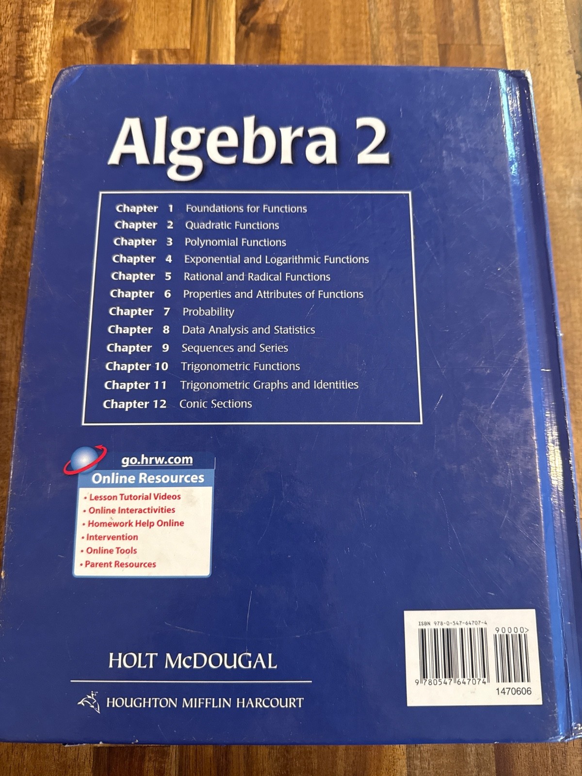 Holt McDougal Algebra 2 Textbook