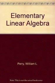 Elementary Linear Algebra