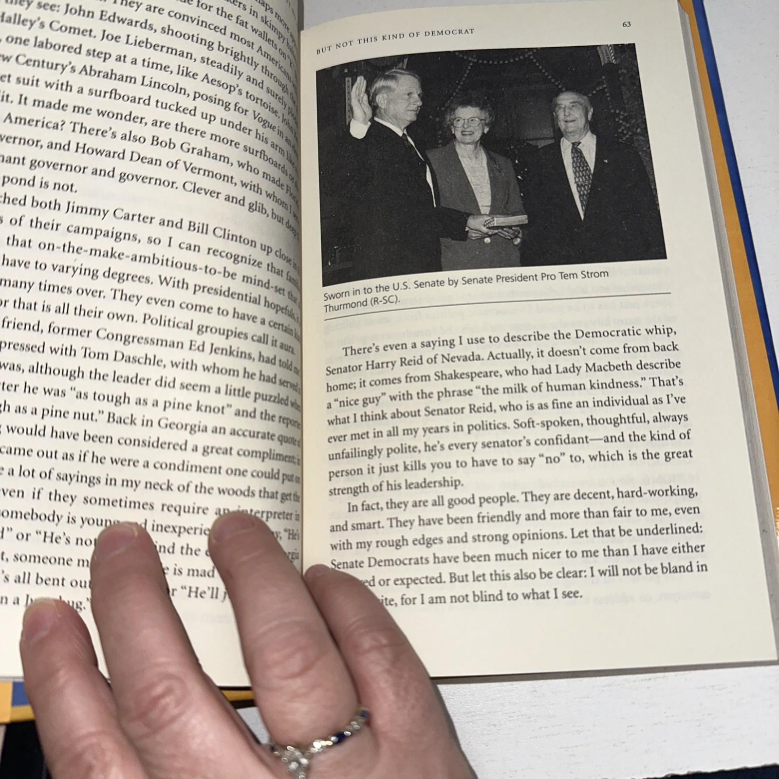 Zell Miller Book Lot Of 2 Both Signed A National Party No More, & Zell Governor