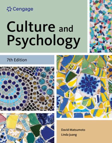 Culture and Psychology 7e by David Matsumoto Original US Edition