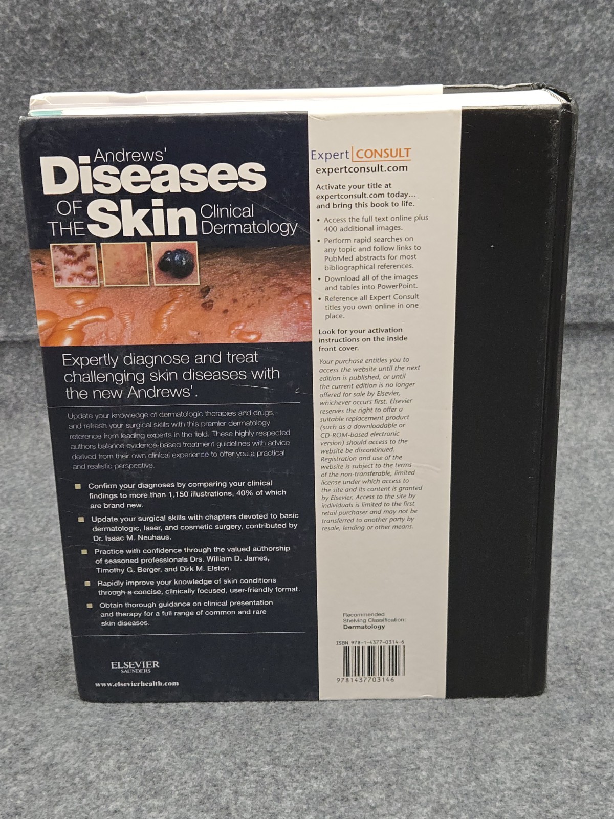 Andrews’ Diseases of the Skin : Clinical Dermatology Hardcover